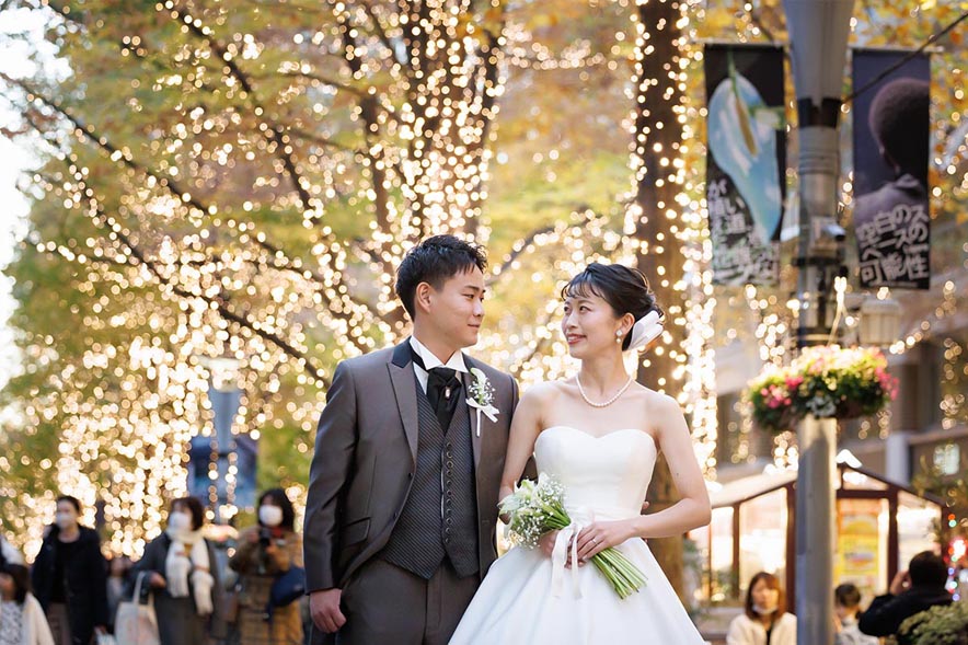 プランナーとの3ショット写真